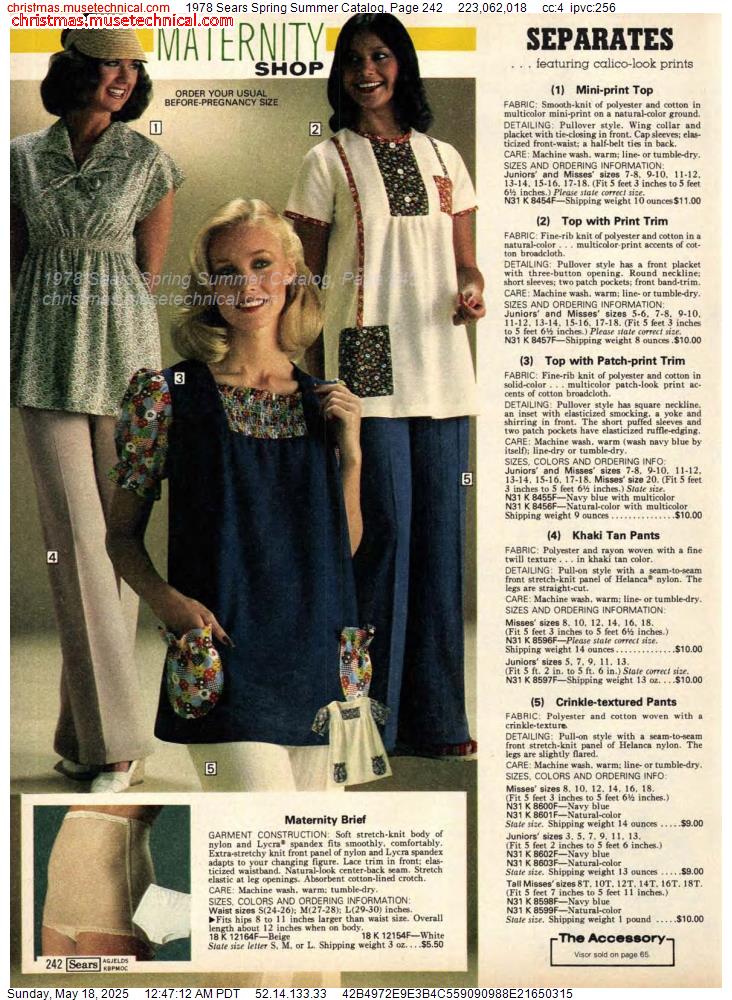 1978 Sears Spring Summer Catalog, Page 242