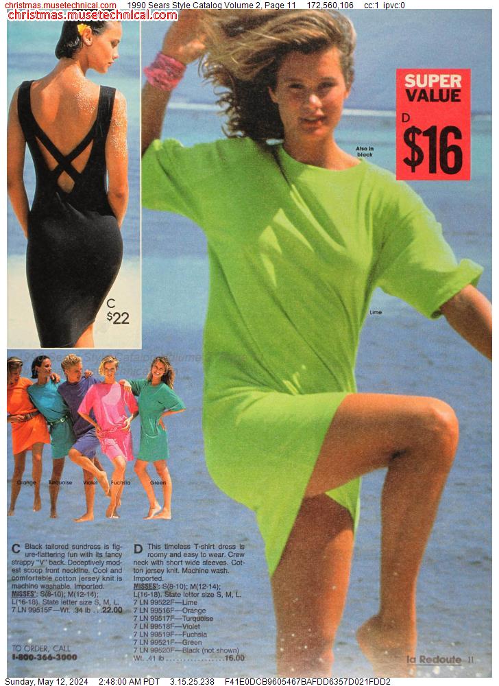 1990 Sears Style Catalog Volume 2, Page 11