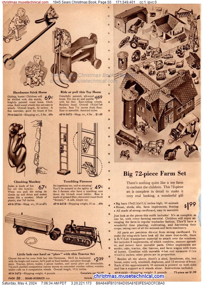 1945 Sears Christmas Book, Page 50