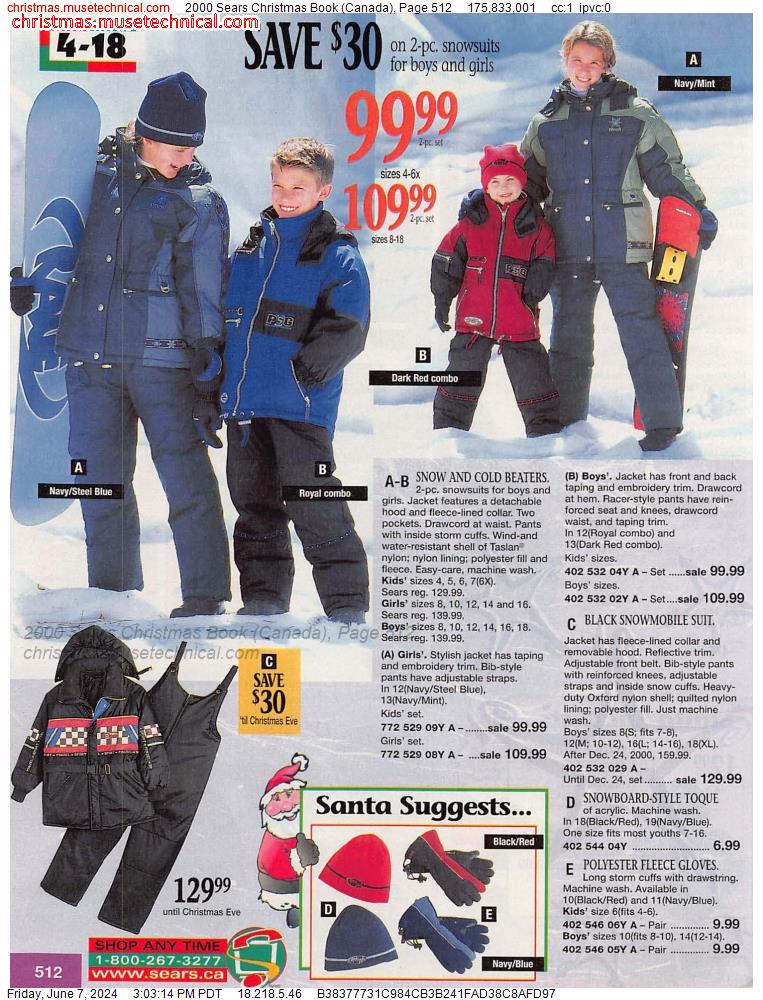 2000 Sears Christmas Book (Canada), Page 512