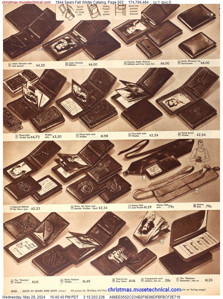 1944 Sears Fall Winter Catalog, Page 503