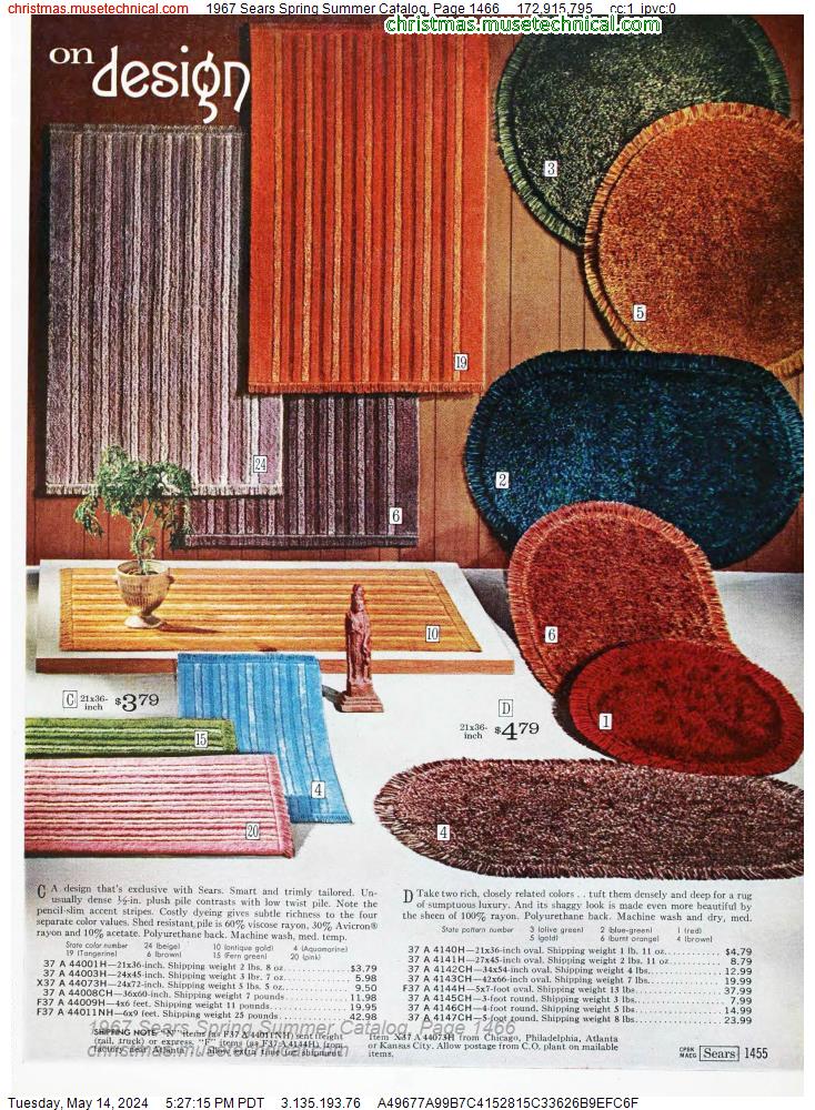 1967 Sears Spring Summer Catalog, Page 1466