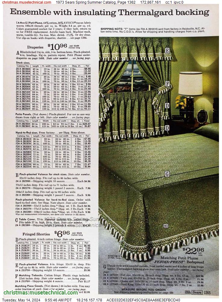 1973 Sears Spring Summer Catalog, Page 1362