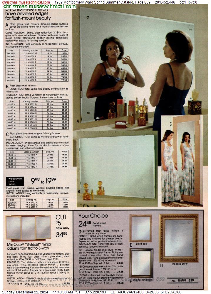 1982 Montgomery Ward Spring Summer Catalog, Page 859