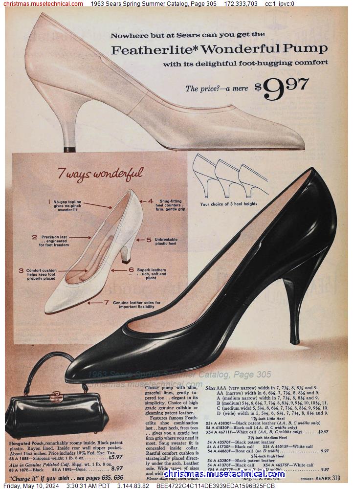 1963 Sears Spring Summer Catalog, Page 305