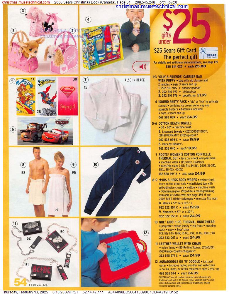 2006 Sears Christmas Book (Canada), Page 54