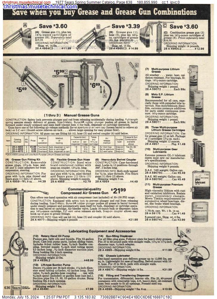 1977 Sears Spring Summer Catalog, Page 638