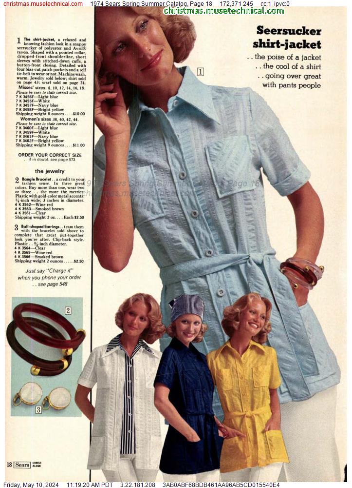 1974 Sears Spring Summer Catalog, Page 18