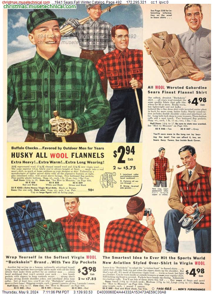 1941 Sears Fall Winter Catalog, Page 492