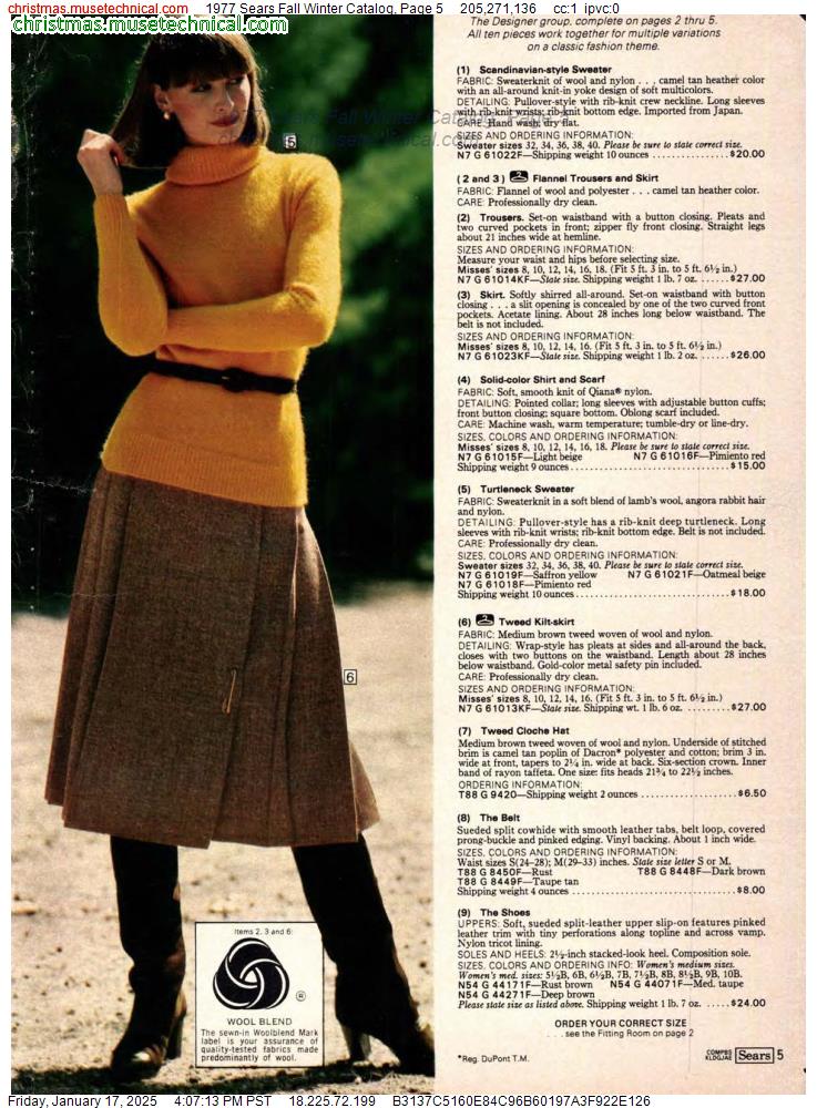 1977 Sears Fall Winter Catalog, Page 5