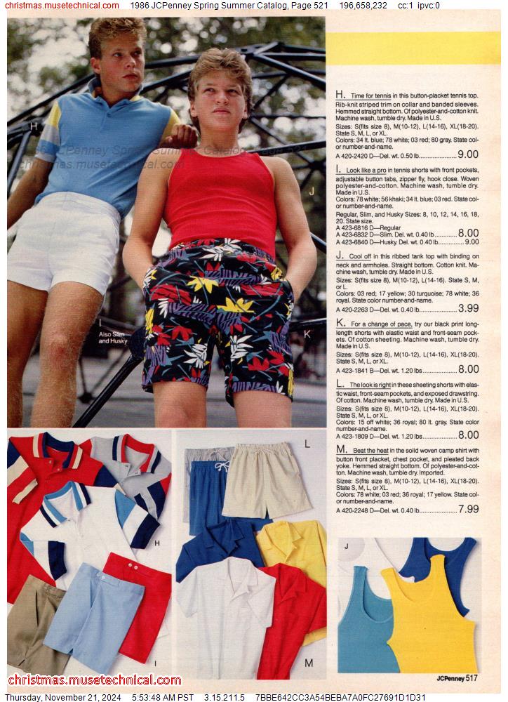 1986 JCPenney Spring Summer Catalog, Page 521