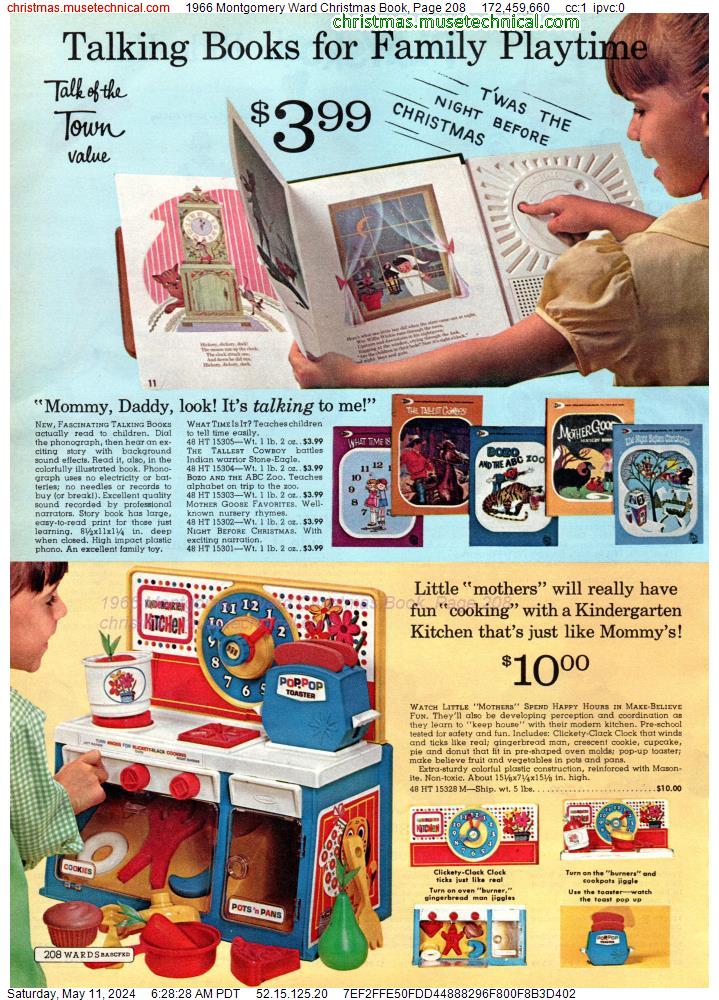 1966 Montgomery Ward Christmas Book, Page 208