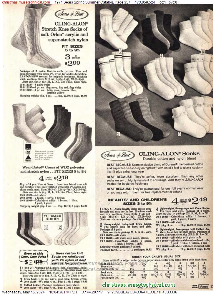1971 Sears Spring Summer Catalog, Page 357