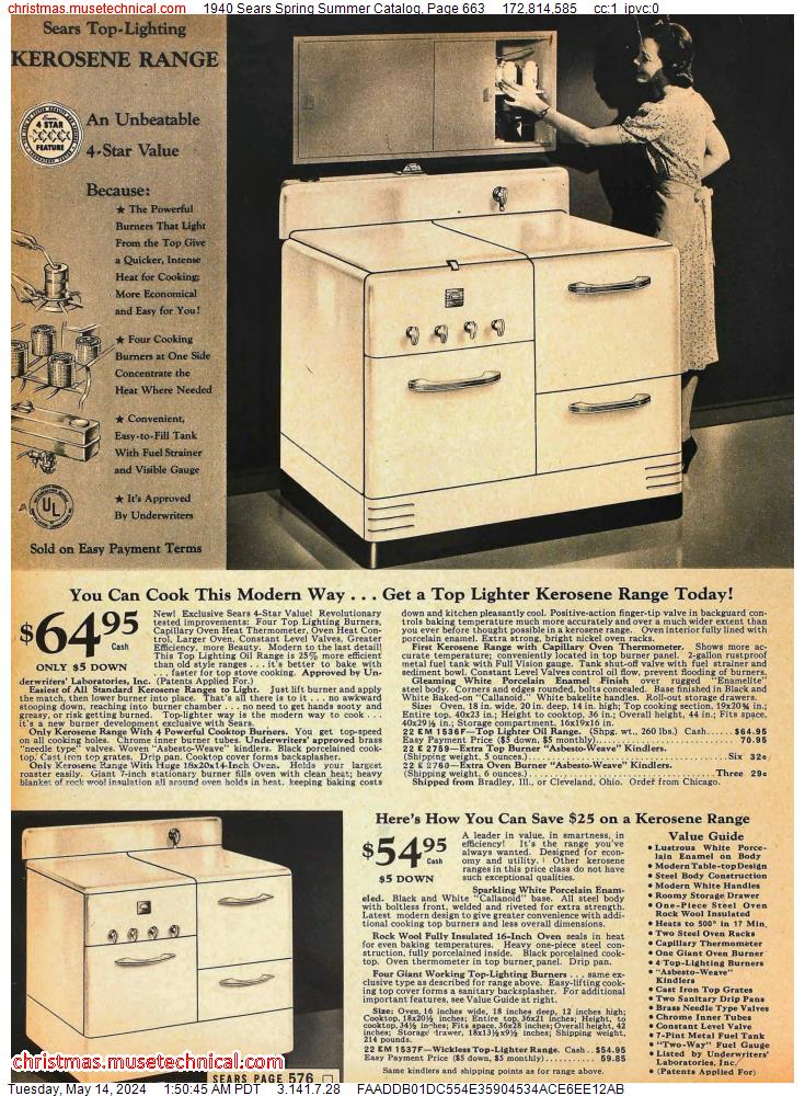 1940 Sears Spring Summer Catalog, Page 663