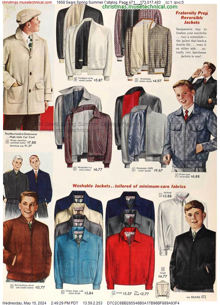 1958 Sears Spring Summer Catalog, Page 471