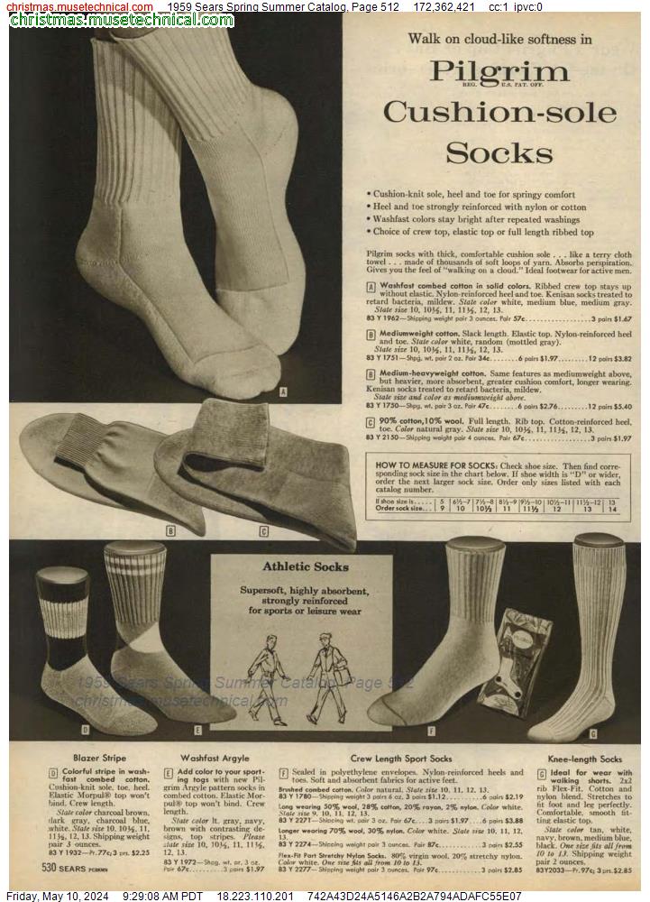 1959 Sears Spring Summer Catalog, Page 512