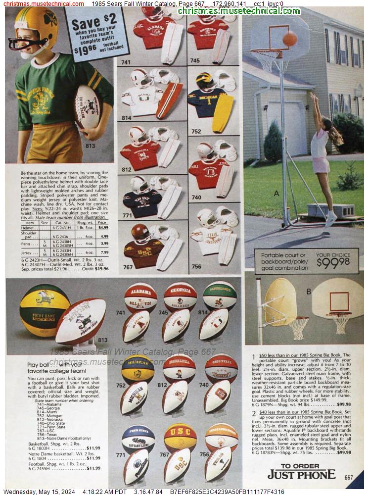 1985 Sears Fall Winter Catalog, Page 667