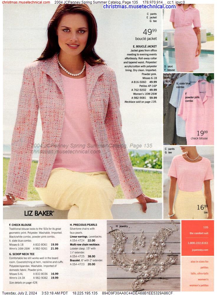 2004 JCPenney Spring Summer Catalog, Page 135