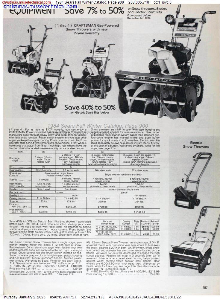 1984 Sears Fall Winter Catalog, Page 900