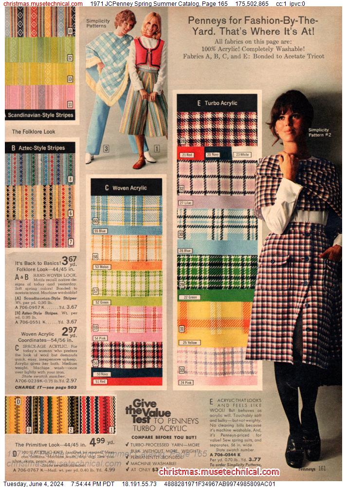 1971 JCPenney Spring Summer Catalog, Page 165