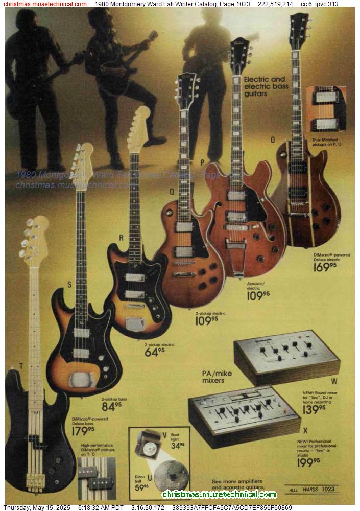 1980 Montgomery Ward Fall Winter Catalog, Page 1023