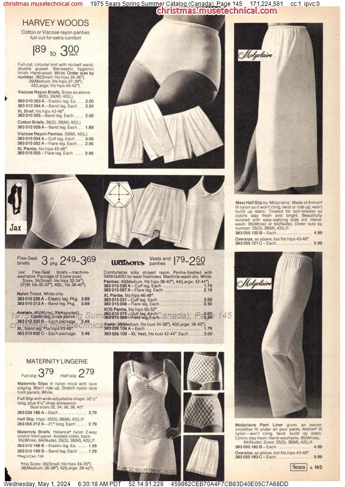 1975 Sears Spring Summer Catalog (Canada), Page 145