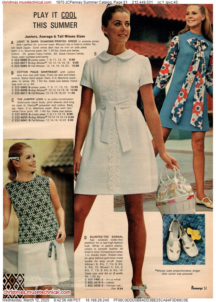 1970 JCPenney Summer Catalog, Page 51