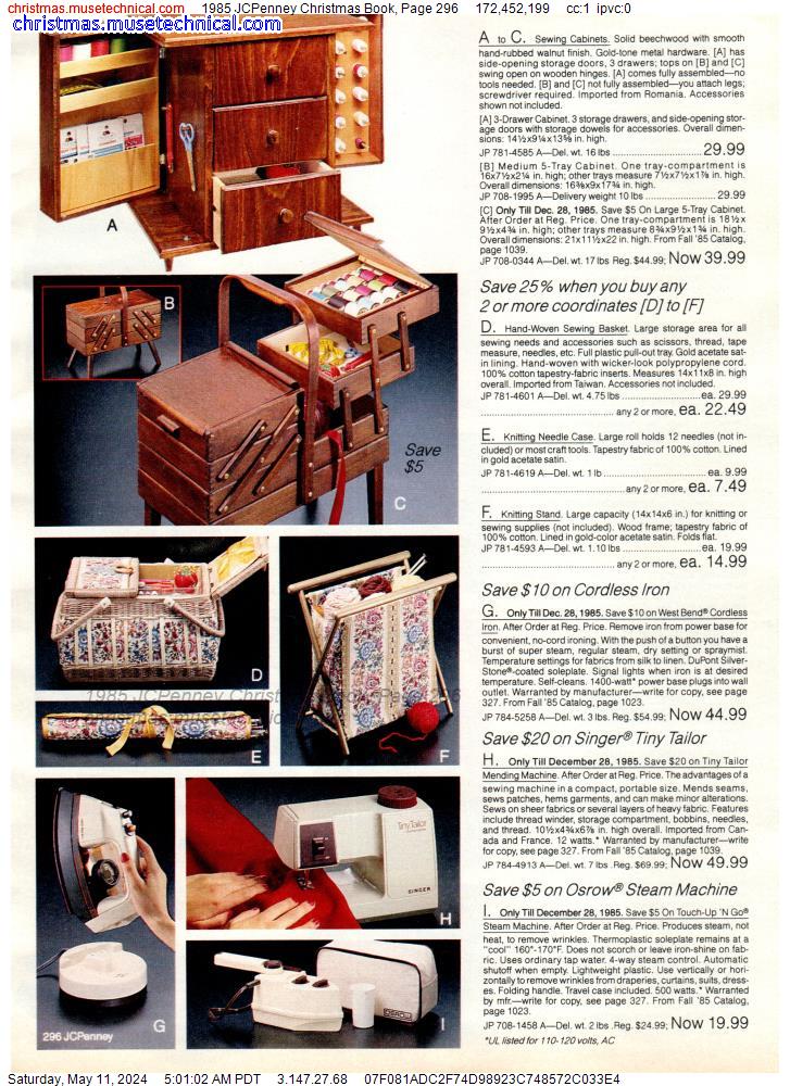 1985 JCPenney Christmas Book, Page 296