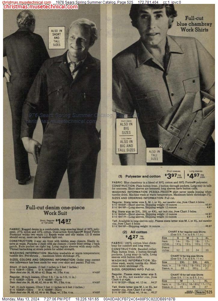 1976 Sears Spring Summer Catalog, Page 525