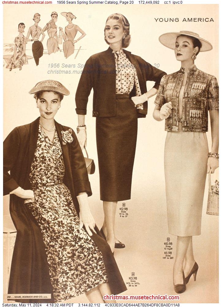 1956 Sears Spring Summer Catalog, Page 20