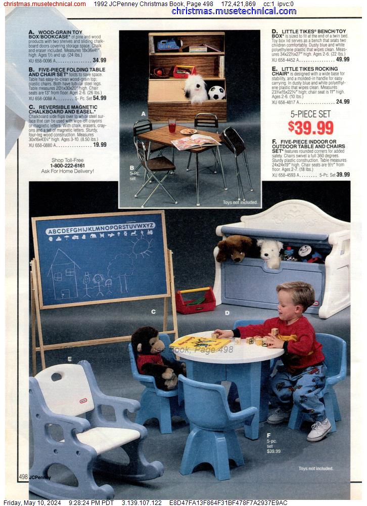 1992 JCPenney Christmas Book, Page 498