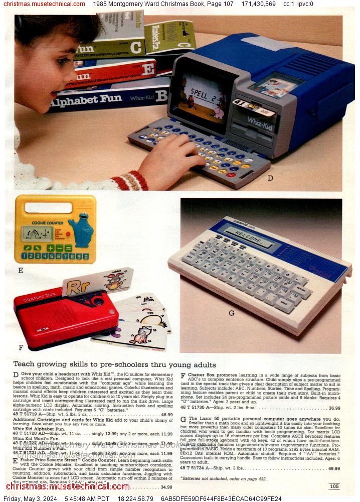 1985 Montgomery Ward Christmas Book, Page 107