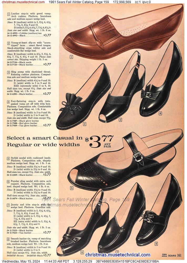1961 Sears Fall Winter Catalog, Page 159