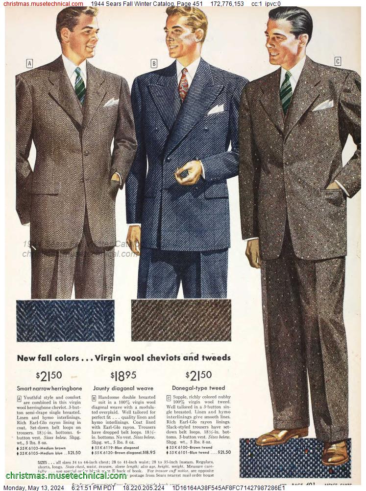 1944 Sears Fall Winter Catalog, Page 451