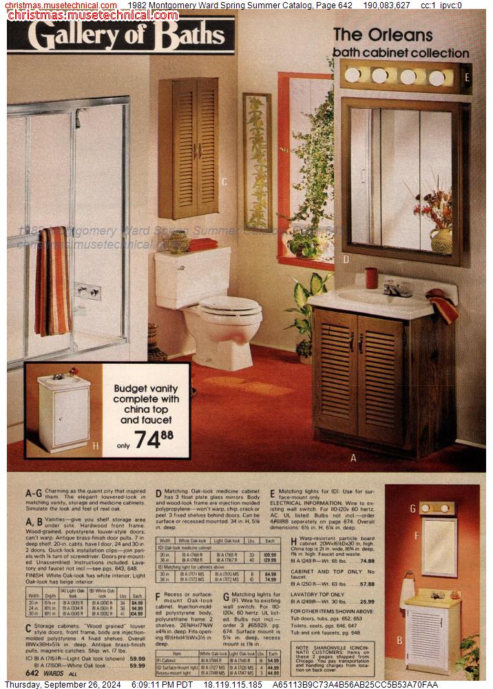 1982 Montgomery Ward Spring Summer Catalog, Page 642