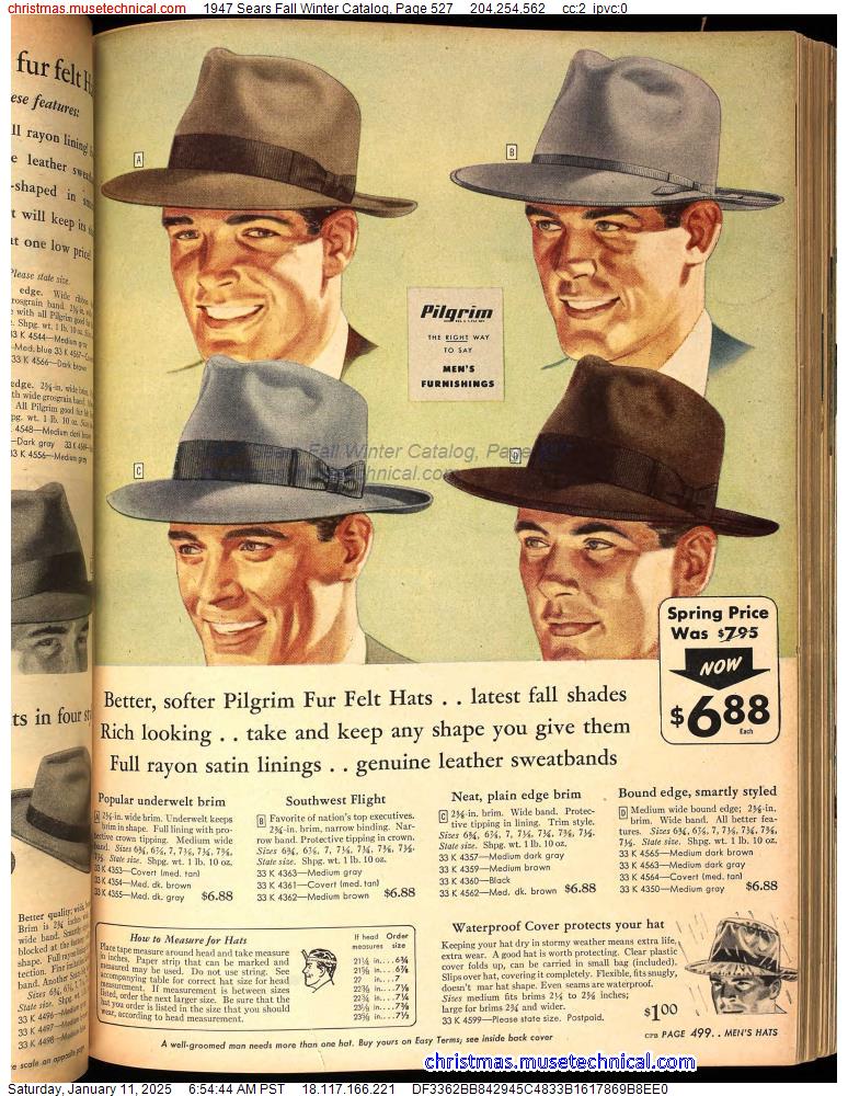 1947 Sears Fall Winter Catalog, Page 527