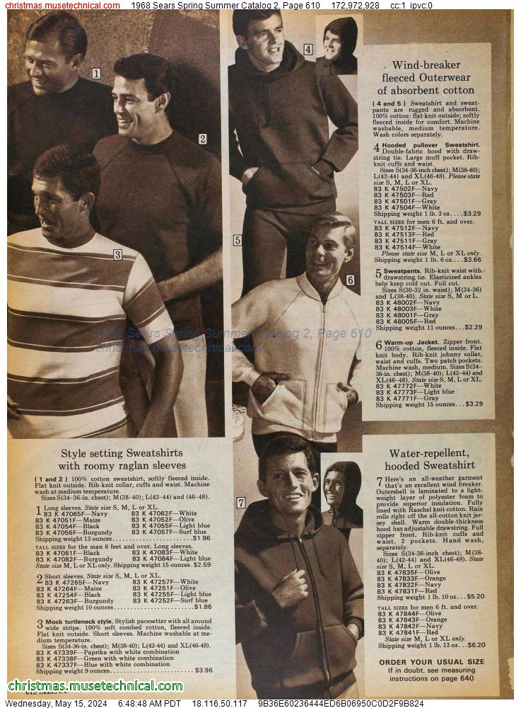 1968 Sears Spring Summer Catalog 2, Page 610