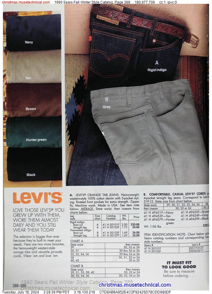 1990 Sears Fall Winter Style Catalog, Page 388