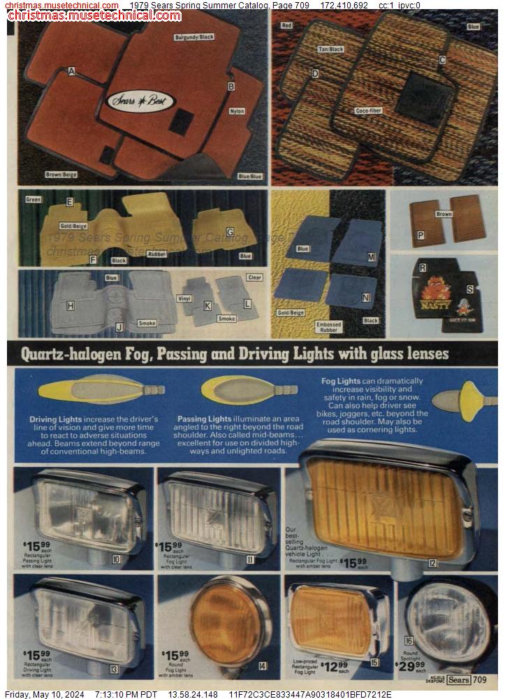 1979 Sears Spring Summer Catalog, Page 709