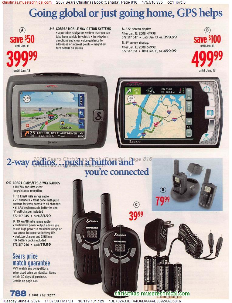 2007 Sears Christmas Book (Canada), Page 816
