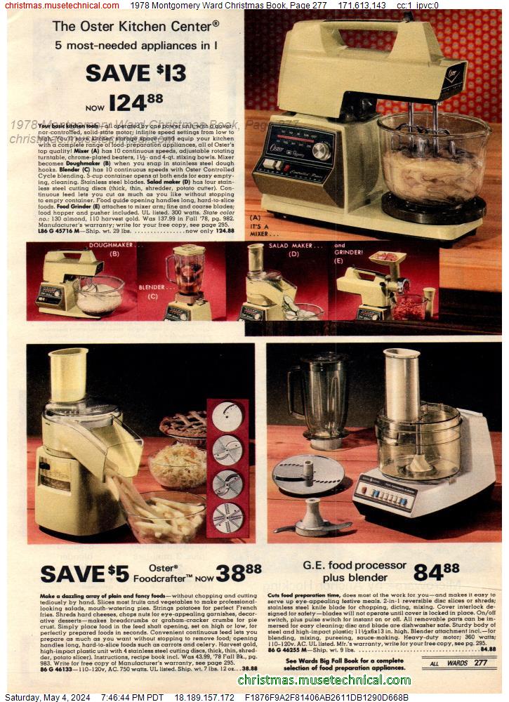 1978 Montgomery Ward Christmas Book, Page 277
