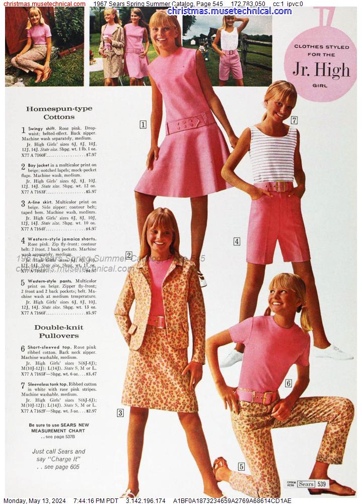 1967 Sears Spring Summer Catalog, Page 545