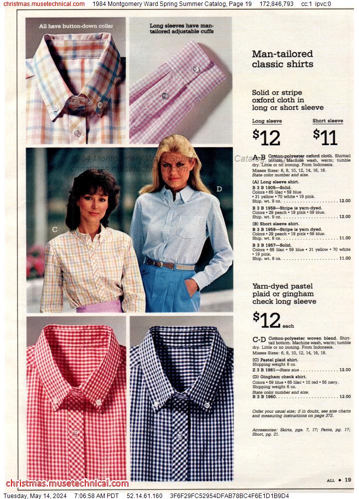1984 Montgomery Ward Spring Summer Catalog, Page 19