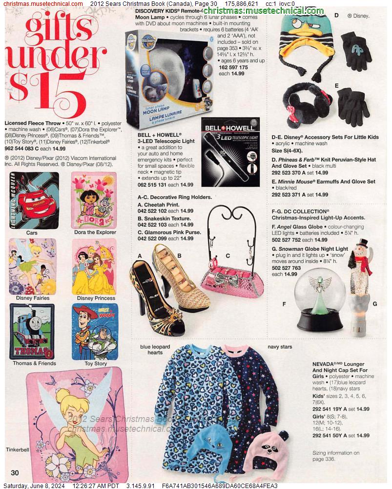 2012 Sears Christmas Book (Canada), Page 30