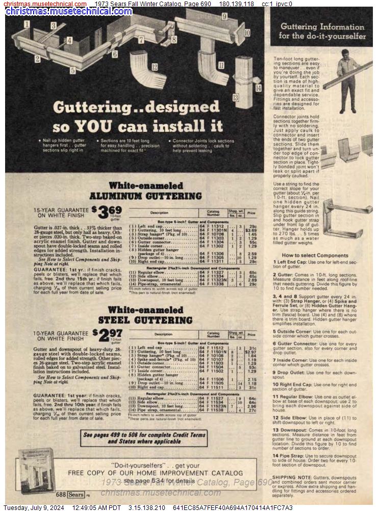 1973 Sears Fall Winter Catalog, Page 690