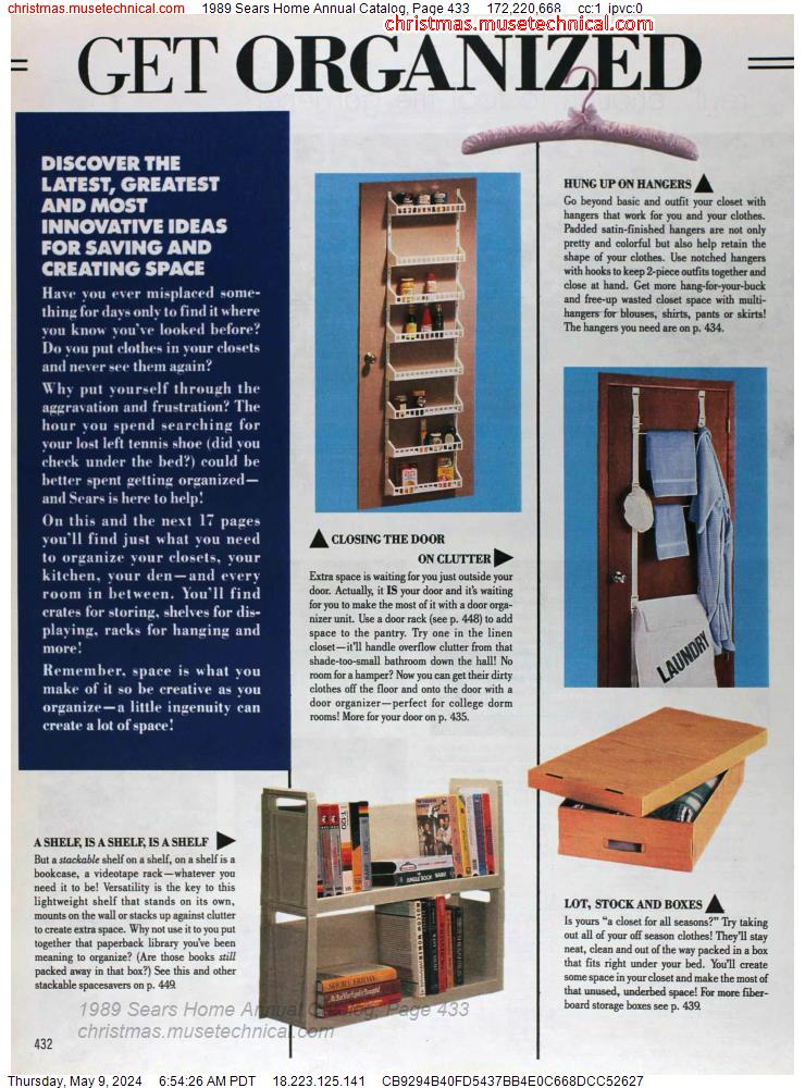 1989 Sears Home Annual Catalog, Page 433