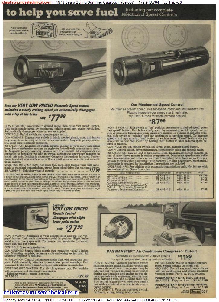 1979 Sears Spring Summer Catalog, Page 657