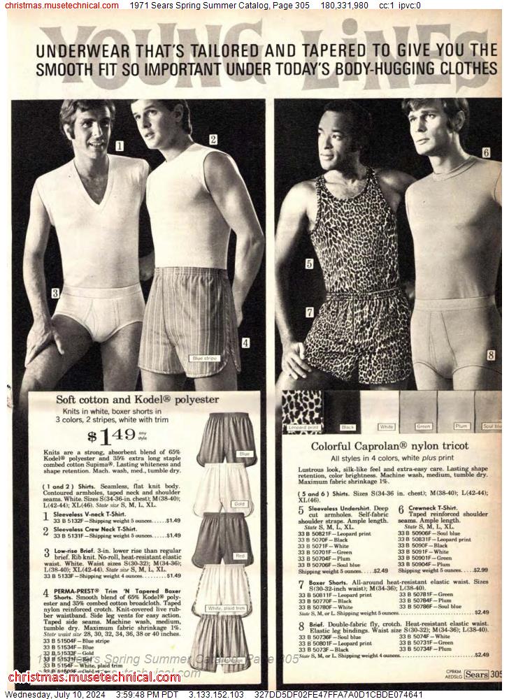 1971 Sears Spring Summer Catalog, Page 305