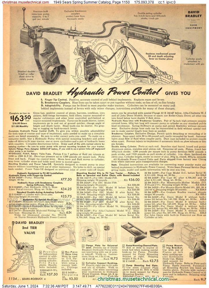 1949 Sears Spring Summer Catalog, Page 1150