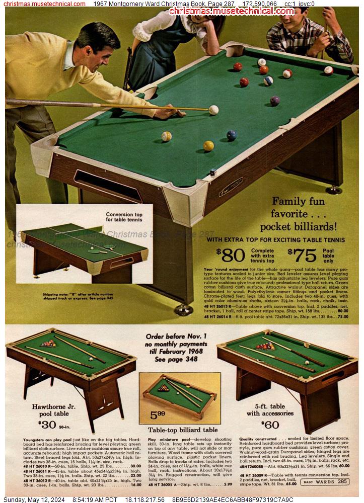 1967 Montgomery Ward Christmas Book, Page 287